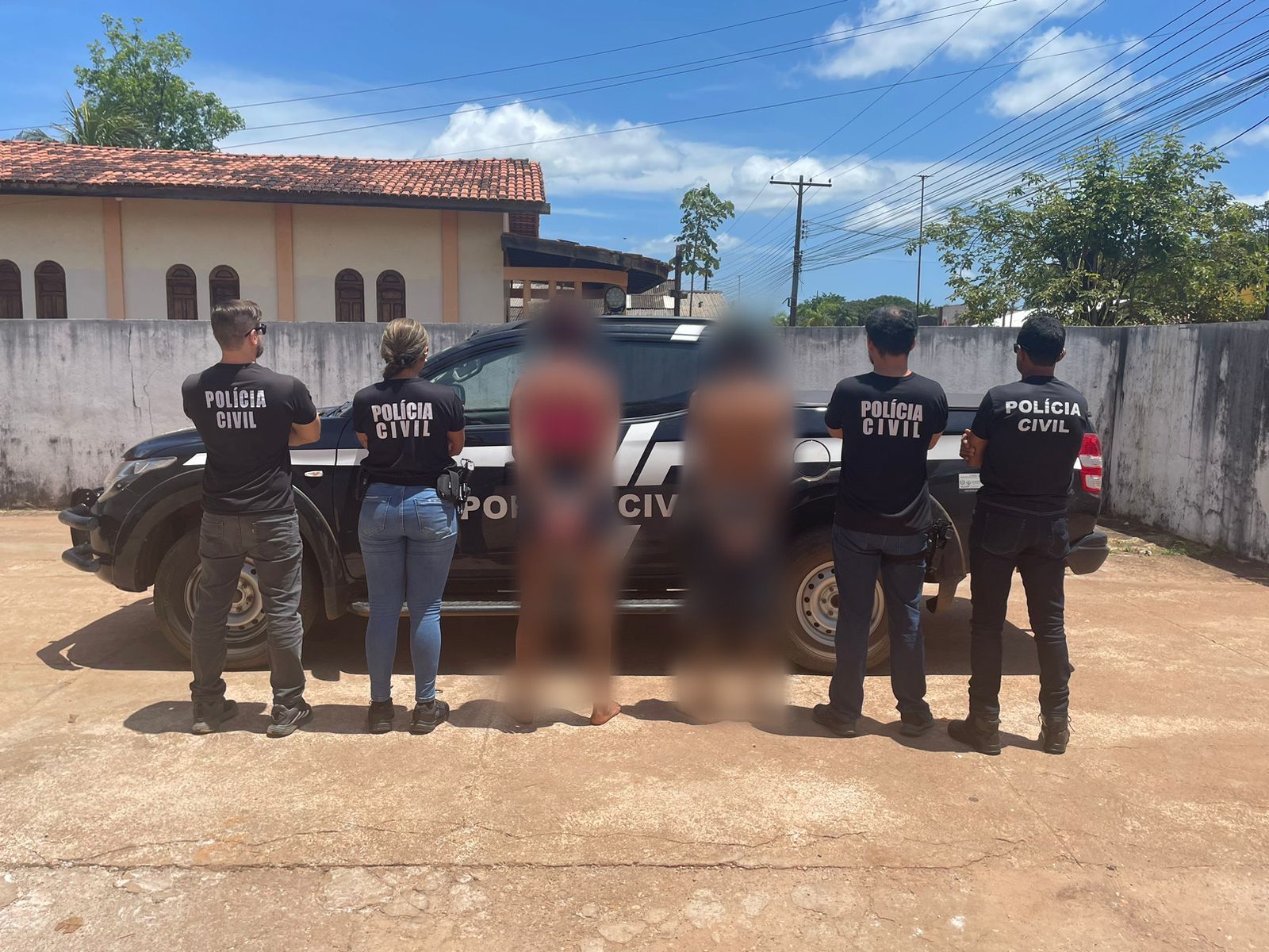 EM CALÇOENE, POLÍCIA CIVIL PRENDE CASAL EM FLAGRANTE PELA PRÁTICA DO CRIME DE HOMICÍDIO
